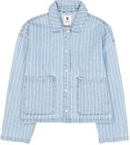 Garcia - O260091 - Dames - Buitenjassen - Katoen - Blauw - XL