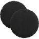 Coussin de siège 2 pièces noir Ø30 x 13 cm velours