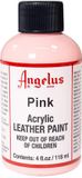 Angelus Leather Acrylic Paint - textielverf voor leren stoffen - acrylbasis - Pink - 118ml