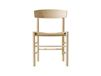 Fredericia Furniture Chaise J39 Bok naturel ciré-tressé