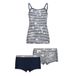 Vingino singlet + 2 shorts blauw/wit
