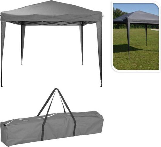 Pro Garden EasyUp Partytent - 3 x 3 meter - Grijs