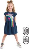 Denokids CFF-22Y2-009 Marineblauw Meisjes Jurk Zilver Koalaprint 110