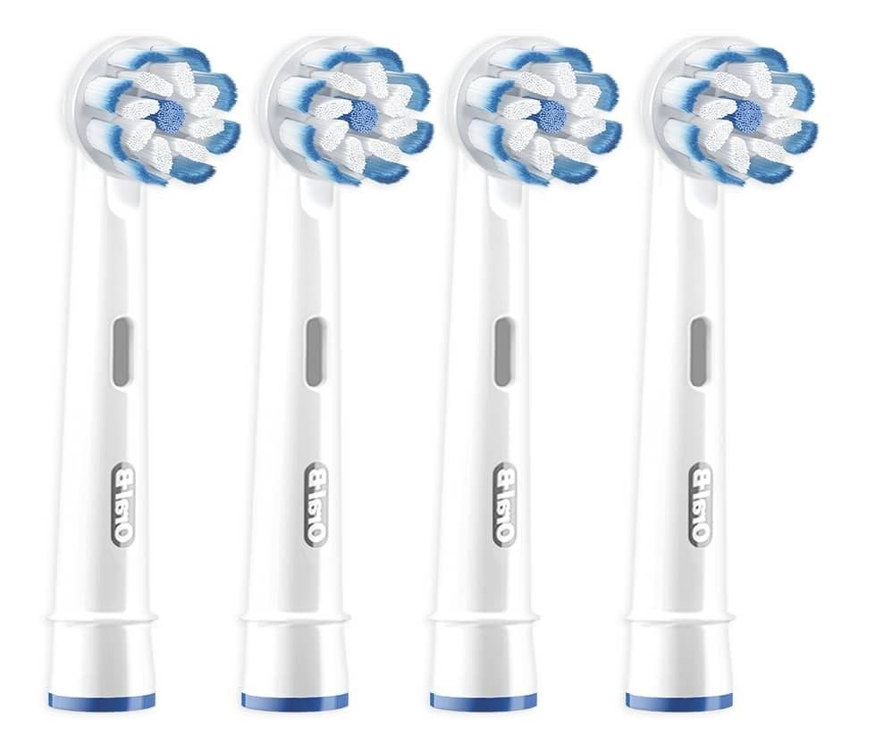Oral-B EB 60-4 Opzetborstels - 4 stuks - Blauw/Wit