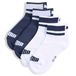 PUMA Lot de 2 paires de chaussettes 3/4 Enfant, Vêtements, Blanc, 35-38