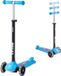 VEVOR Scooter (3 Wielen) voor Kinderen Vanaf 3 Jaar, Stadsscooter voor Kinderen met Lichtgevende Wielen, In Hoogte Verstelbaar Stuur, Antislip Platform en Lichtgewicht Aluminium Frame, Step voor Kinderen tot 75 Kg, Blauw