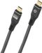 Oehlbach D1C9370 USB-C-kabel USB-C stekker 3 m Antraciet Afscherming gevlochten, 8K UHD