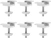 Young Connections Zonnepaneelklemmen - Aluminium - 40 mm modulehoogte - Montagebeugels - M8x50mm schroeven - Geschikt voor PV-module - Noir - 6 stuks