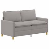 vidaXL Bank Lichtgrijs 156 x 81 x 87,5 cm Stof