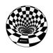 Sharkoon SFM12 3D Vortex Noir, Blanc Polyester, Silicone
