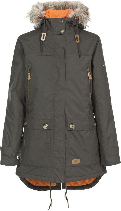 Trespass Dames Regenjas Clea - Damesjas - XXS - Groen - Polyester