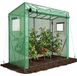 Serre - Serre de jardin avec toit en pente - 200 x 77 x 170 cm - Vert