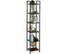 Merkloos Relaxdays Boekenrek Industrieel - 187 x 40 x 32 cm - Bruin/Zwart