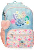 Enso Rugzak - Rugtas - School - Meisjes - Jongens - Boekentas - Laptop - Waterdicht - 24 liter - Blauw - Roze