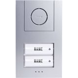 m-e modern-electronics VISTUS AD ALU 420 Vistus Unité extérieure pour interphone câblé Maison jumelée Argent, Blanc