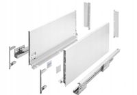 GTV Ladesysteem AXIS PRO - ladenset met volledig uittrekbare en soft-close - lengte 350 mm - hoogte 200 mm - kleur wit