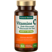 Holland & Barrett Vitamine C 1000mg + Zink Gluconaat 20mg - 60 tabletten