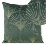 Eurofirany Decoratieve kussenhoezen Velours BLINK21 45x45 cm - Stijlvol & Elegant Groen