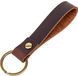 LGT JWLS Lookinggoodtoday Sleutelhanger Lus Leer Donkerbruin met Sleutelring