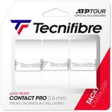 Tecnifibre Contact Pro - 0.60mm - Wit - Overgrip - 3 stuks