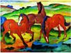 Your Decoration B.V. Kunstdruk Franz Marc - Die großen roten Pferde 71x56cm