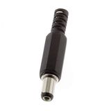 DC adapterstekker 5,5 x 2,1 mm; set van 5 stuks; DC-connector voor solderen.