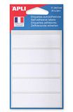 APLI 111947 etiketten, wit, 20 x 75 mm, 35 stuks