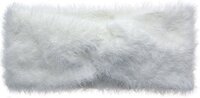 Clayre & Eef Hoofdband Vrouwen - Wit - Synthetisch - 10x22 cm
