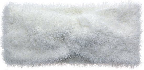 Clayre & Eef Hoofdband Vrouwen - Wit - Synthetisch - 10x22 cm