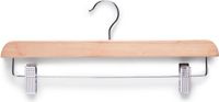 Zeller Present Houten kledinghanger met clips