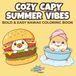 Cozy Capy Summer Vibes: Bold and Easy Kawaii Coloring Book