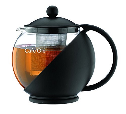 Café Ole Theepot van glas - theepot met filter 1,25 liter