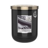 HEART & HOME - Geurkaars op basis van natuurlijke sojawas voor thuis - Grote Kasjmier pot - Brandduur 75 uur - Cadeau, decoratie en geur voor thuis - Glazen pot