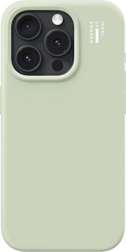 iDeal of Sweden Silicone Case met MagSafe voor de Apple iPhone 15 Pro - Sage Green