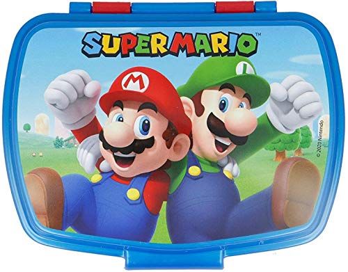 ALMACENESADAN Sandwich Toaster - Rectangular - Reusable Plastic - BPA-Free - Super Mario