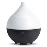AiQInu Diffuser voor etherische oliën, 160 ml, aroma-diffuser, luchtbevochtiger met 7 kleuren, led, ultrasoon, aromatherapie, automatische uitschakeling, BPA-vrij