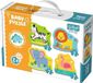 Trefl Baby Puzzle - Safari Dieren - 18 stuks - Vrolijke Kleuren - Veilig voor Kinderen