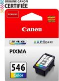 Canon CL-546 inktpatroon, kleuren: cyaan, magenta, geel. Compatibel met PIXMA iP2850, MG2450, MG2455, MG2550