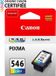 Canon CL-546 inktpatroon, kleuren: cyaan, magenta, geel. Compatibel met PIXMA iP2850, MG2450, MG2455, MG2550