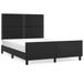 vidaXL Bedframe met hoofdeinde, zwart, 140x190 cm, kunstleer