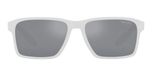 Prada Linea Rossa Sps 05ys Lunettes de soleil homme blanc géométrique argent 58mm