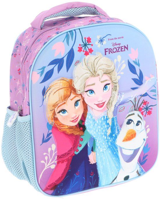 Disney Frozen 3D Rugzak - Schooltas - Polyester - Paars - Rugzak kind