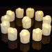 PChero 12st Warm Wit LED Vlamloze Flikkerende Theelichtjes Kaarsen Batterij Aangedreven met 6 uur Timer, Perfect voor Party Home Holiday Decor - [1.7inch Hoge Versie]