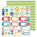 Anita y su mundo Schatzeiland Scrapbooking, meerkleurig, 30,5 x 30,5 cm, 5 stuks