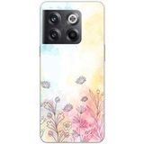 1001 coques OnePlus Bedrukt siliconen hoesje compatibel met OnePlus 10T 5G Watercolor flowers
