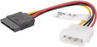 Lanberg Molex male naar SATA female voedingskabel 15 cm