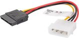 Lanberg Molex male naar SATA female voedingskabel 15 cm