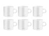 H&H Nuvola Set van 6 theekopjes van borosilicaat, zonder schotel, 225 cc