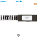 Boîte de 10 plaquettes réversibles au carbure 45° Classic L 12 l 12 Ép. 1,5 mm