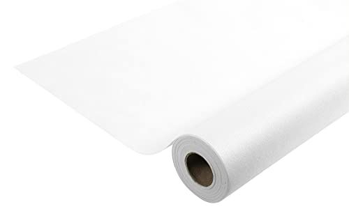 Pro Nappe - Ref. R782002I, spunbond niet-geweven tafelkleed voor éénmalig gebruik, scheurbestendig, waterafstotend en afveegbaar materiaal, 20 m lang x 1,20 m breed, wit